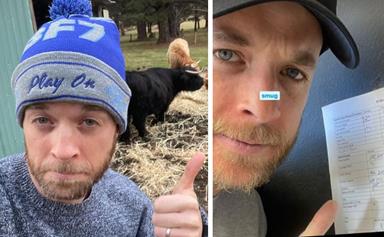 "Canteen duty dad!" Comedian Hamish Blake just did a shift at his son's school canteen and it was as hilarious as you'd expect