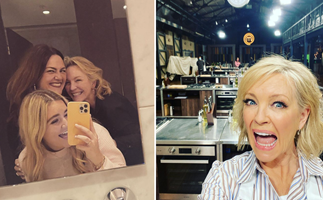 Rebecca Gibney is sharing BTS snaps from Celebrity MasterChef and we sense a celeb girl gang forming