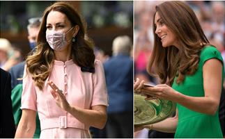 From green to pink: Duchess Catherine's weekend at Wimbledon included two stylish outfits in our favourite colours