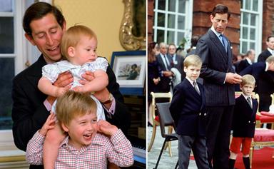Like father, like sons: Prince Charles' best moments from the royal archives with Princes William and Harry