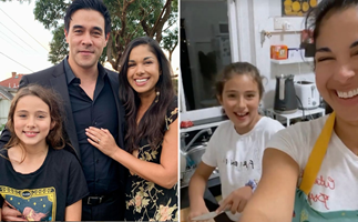 Sarah Roberts shares adorable video cooking with stepdaughter Scout in lockdown