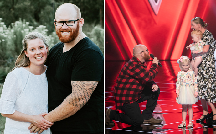 EXCLUSIVE: The Voice's Mick Harrington says he won't sing at his wedding after his on-stage proposal stole the show