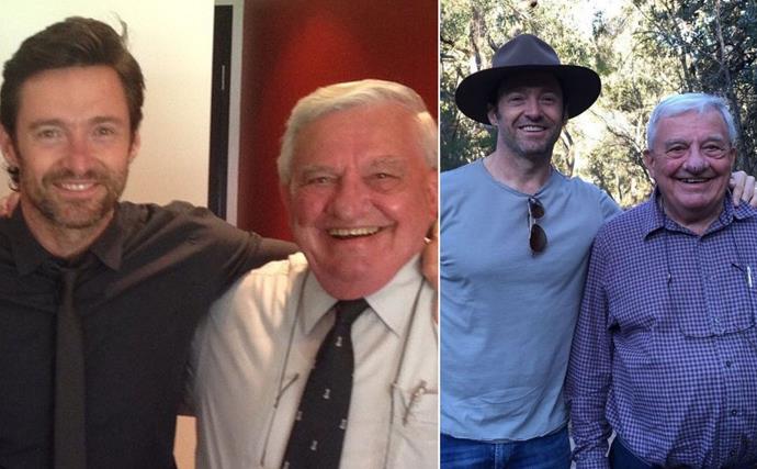 A grieving Hugh Jackman shares a touching toast dedicated to his late father, Christopher