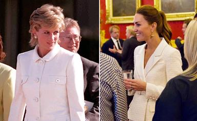 Duchess Catherine channels Princess Diana at her latest royal outing in an all-white ensemble with a modern twist