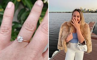 The sweet details in Bachelor in Paradise's Alisha Aitken-Radburn's engagement ring