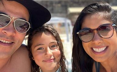 Home and Away's James Stewart shares rare family snaps with his wife Sarah Roberts and his mini-me daughter Scout
