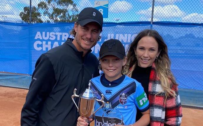 EXCLUSIVE: Does Bec and Lleyton Hewitt’s son Cruz have a million-dollar future as a tennis champion?