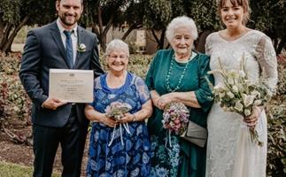 REAL LIFE: These two amazing nans joined forces to make sure their grandchildren's wedding was extra special