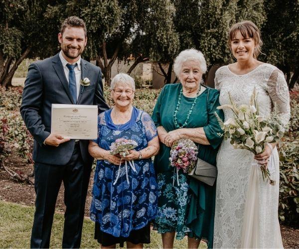 REAL LIFE: These two amazing nans joined forces to make sure their grandchildren's wedding was extra special