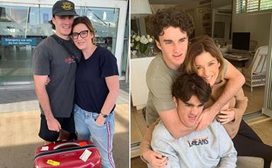 Sports events and driving tests: Inside Kylie Gillies’ life with her teenage sons Archie and Gus