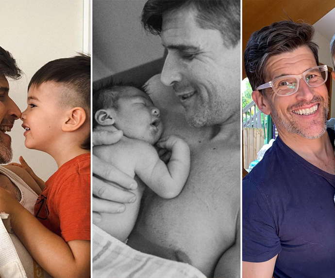 There's no denying the bond between Osher Gunsberg and his mini-me son Wolfgang in these sweet family snaps