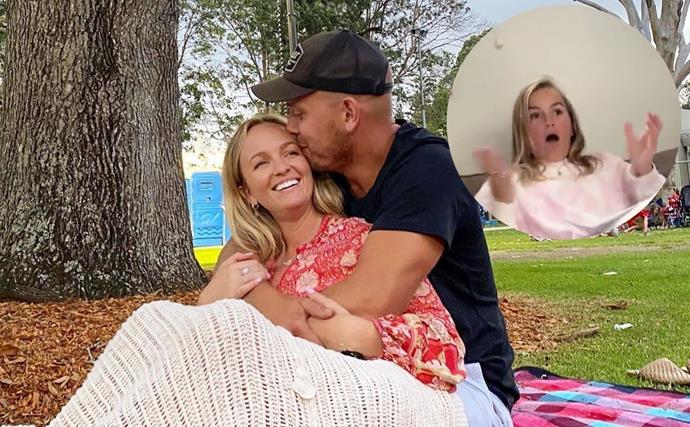 Former Bachelorette Becky Miles captures her sister Elly Miles’ overjoyed reaction to her pregnancy