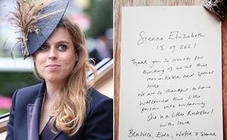 Princess Beatrice shares new details about daughter Sienna in a touching hand-written note