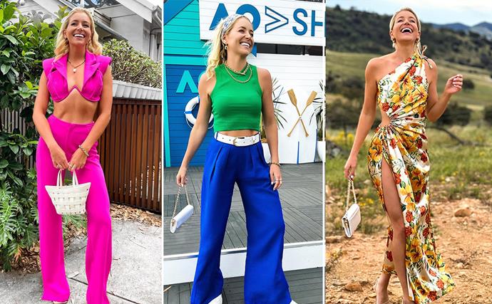 Chic activewear, high-end frocks and effortless casual ensembles: Photos that prove Holly Kingston is The Bachelor's most fashionable star
