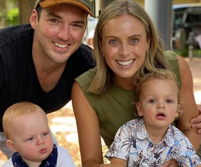 Sylvia Jeffreys and Peter Stefanovic celebrate their son Oscar’s toddler milestone with an epic homemade cake and “cuddles”