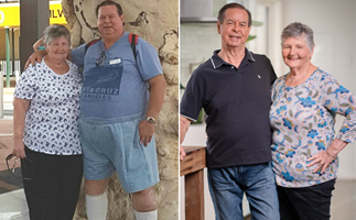 EXCLUSIVE: These grandparents lost 115kg between them just so they could see their grandkids grow up