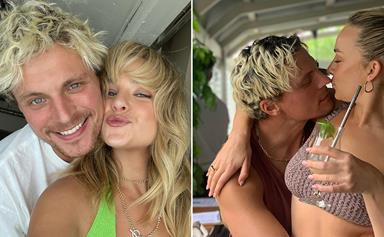 Former Bachie stars Abbie Chatfield and Konrad Bien-Stephens reveal they're in an open relationship