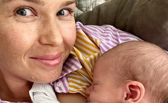 Edwina Bartholomew reveals mystery postpartum symptom after giving birth to her son