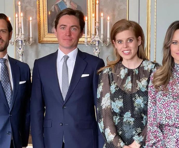 Princess Beatrice and Edoardo Mapelli-Mozzi rub shoulders with two of Europe's hottest royals for a special cause