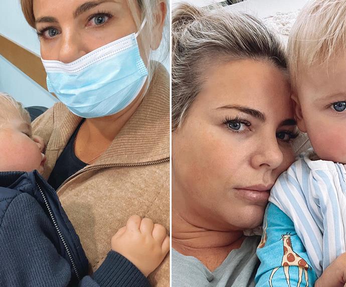 Fiona Falkiner details her "most terrifying moment" as a mother after her son was rushed to hospital
