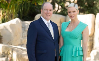 The details you may have missed in Princess Charlene and Prince Albert of Monaco's new wedding anniversary photo