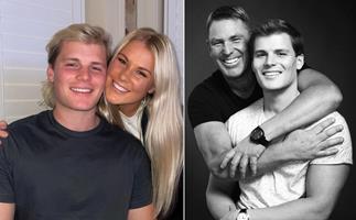 Brooke Warne supports Jackson before his monumental poker match their dad Shane Warne was meant to attend