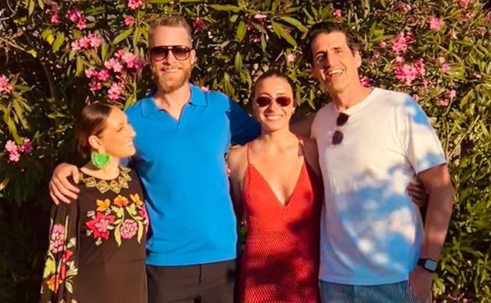 Hamish and Zoë Foster Blake reunite with Andy Lee and Rebecca Harding in Greece