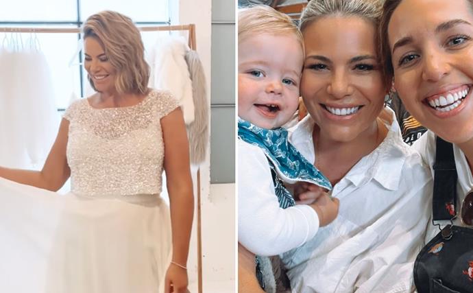 "Not long now": Fiona Falkiner stuns as she shows off her wedding dress ahead of her nuptials with Hayley Willis