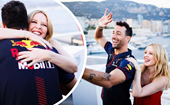 在澳洲的超级明星丹尼尔Ricciardo摩纳哥和凯莉·米洛的充满乐趣的一天