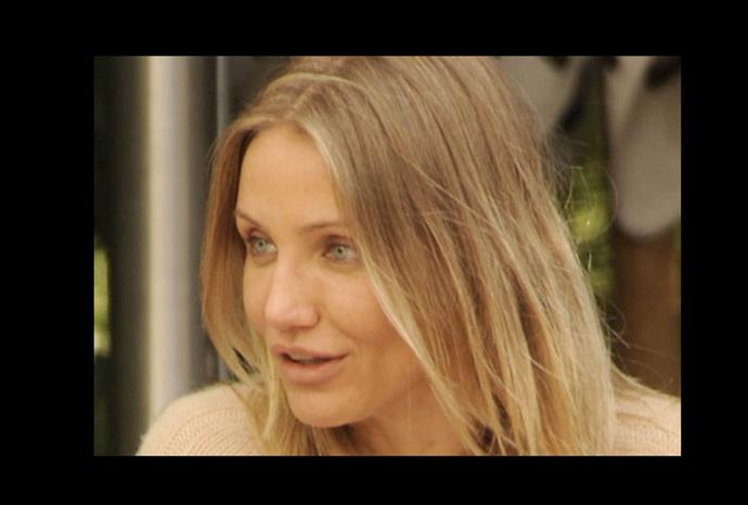 Cameron Diaz's beautiful skin gives her a flawless look even without make-up.