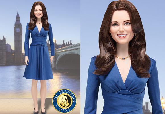 Even in plastic Kate Middleton is flawless!
 The **[Franklin Mint](http://promos.franklinmint.com/katemiddleton/)** has launched its limited-edition commemorative Kate Middleton "Portrait of a Princess" doll.
 There were only 5000 of the "authentic replicas of the future princess" made of the doll, which not only looks like Kate but is also wearing a replica of her engagement dress.