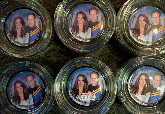 Somehow, we don't think these royal ashtrays will be a bestseller, but hey, at least they are getting people in the spirit of the royal wedding!