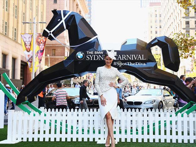 The launch involved the unveiling of giant rocking horse, "The Diva". (Image: Getty)