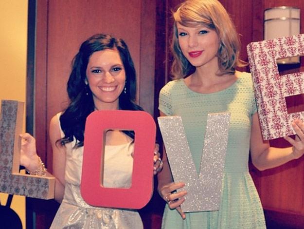 Taylor Swift with bride-to-be, Gena Gabrielle.