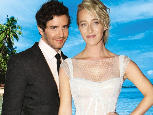Asher Keddie and her new husband Vincent Fantauzzo.