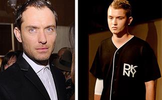 Jude Law's son makes runway debut