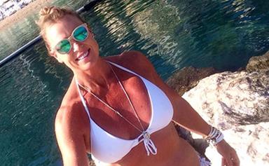 Lisa Curry looks amazing in a bikini as she enjoys a holiday in Europe