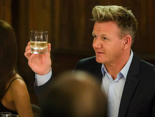 Foodie and good friend to the Beckhams, chef Gordon Ramsey was also at the launch in Scotland to raise a toast to David and his new liquor.