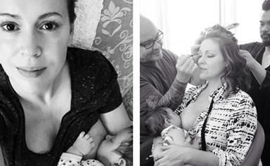 Alyssa Milano copies Gisele Bundchen, shares glamorous breastfeeding snap!