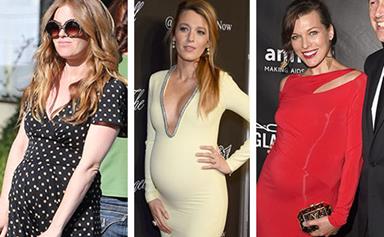 Pregnant celebrities and their baby bumps