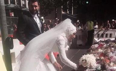 Muslim bride's touching tribute applauded by crowd at Martin Place
