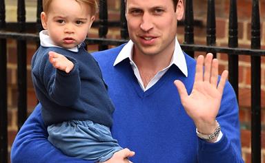 Prince George visits his new baby sister!