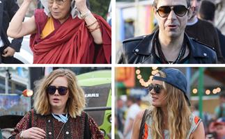 Adele, Cressida Bonas, Dalai Lama and Jamie Hince at Glastonbury