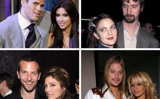 Kim Kardashian and Kris Humphries, Drew Barrymore and Tom Green, Bradley Cooper and Jennifer Esposito, Kid Rock and Pamela Anderson
