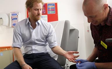 Prince Harry gets an HIV test live on Facebook