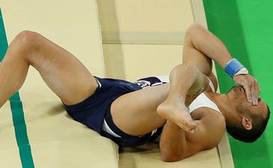Gymnast Samir Ait Said is back on his feet after shocking Olympic injury