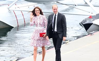 Prince William and Duchess Catherine make a rock star arrival