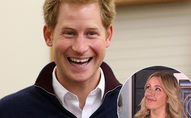 Watch Ellie Goulding awkwardly dodge Prince Harry questions