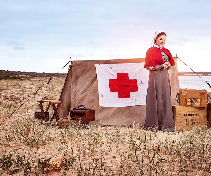 "They left Cairo full of bravado and returned shattered," says Gracie Gilbert who plays nurse Tessa Gordon in *Gallipoli*, "And the nurses, many of whom were barely adults themselves, were left to pick up the pieces."