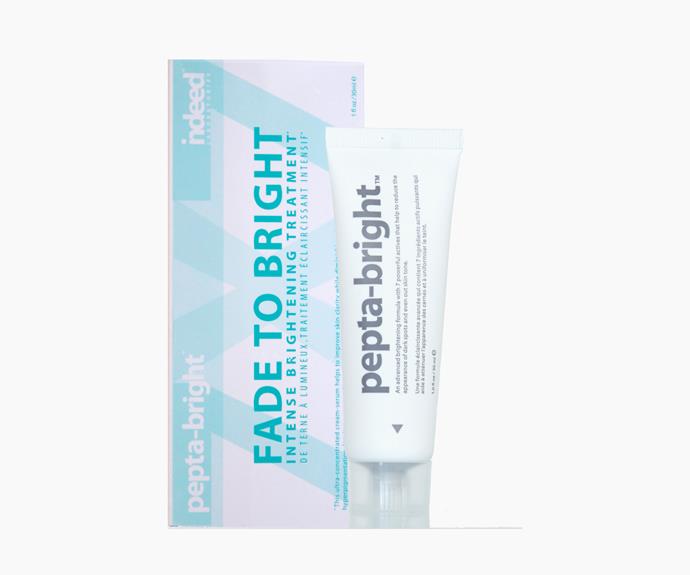 Indeed Pepta-Bright Intense Brightening Treatment 30ml, $29.99.